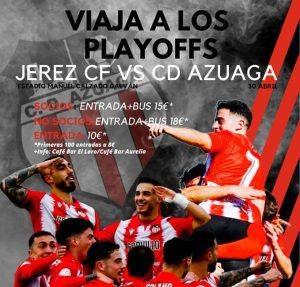 25/04 Primer partido de PlayOff que enfrenta al CDAzuaga-JerezCF. Nos lo cuenta nuestro entrenador José Miguel Ramos.
