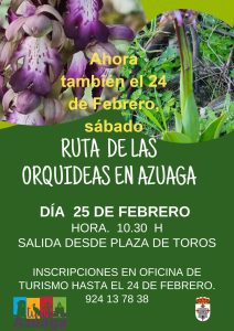 22/02 Este fin de semana podremos contemplar las orquídeas que crecen en nuestro entorno, a través de dos rutas organizadas por la Oficina de Turismo.