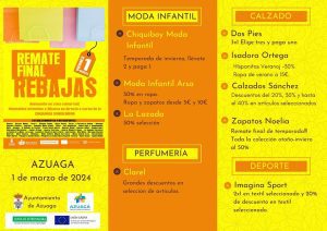 29/02 El remate final de las rebajas se celebra en Azuaga el viernes 1 de marzo