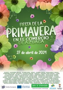 26/04 Todo preparado para la III Fiesta de la Primavera en el Comercio de Azuaga que se celebra el sábado 27 de abril