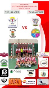 16/4 Importantes citas en el próximo fin de semana para los equipos Infantil Femenino de Balonmano y de la Escuela de Fútbol