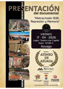 17/4 Se presenta en el Capitol el documental «Malcocinado 1936. Represión y memoria»