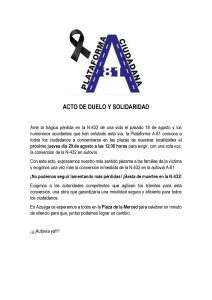 28/08 La Plataforma A-81 nos invita a guardar mañana un minuto de silencio