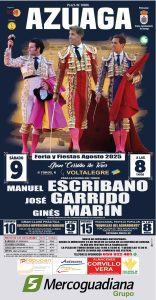 7/8 Este fin de semana se presenta muy taurino en Azuaga, con una corrida y una novillada