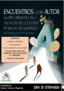 24/04 Encuentro con la escritora Chus García, hoy a las 18:00h