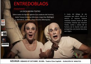 06/10 Vuelve el teatro al Capitol, mañana sábado con «Entredoblaos», a cargo de «La oveja negra» de Zafra.