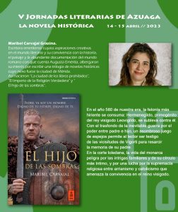 14/04 La escritora emeritense Maribel Carvajal participará en las V Jornadas Literarias de Azuaga.