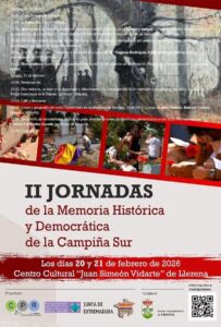 20/2 Hoy comienzan las II Jornadas de Memoria Histórica y Democrática de la Campiña Sur
