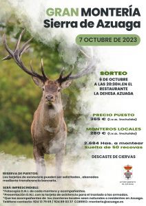 06/10 Todo listo para la celebración mañana de la Gran Montería en la Finca la Sierra de Azuaga.