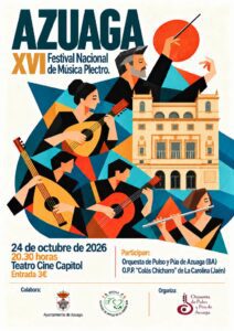 22/10 Este sábado se celebra el XVI Festival de Música Plectro de Azuaga