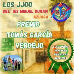 06/11 Un proyecto del IES Miguel Durán recibe uno de los premios Tomás García Verdejo a las buenas prácticas educativas