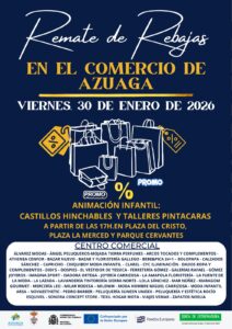 29/1 El viernes 30 el comercio de Azuaga celebra el remate de las rebajas