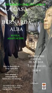 7/12 El grupo de teatro azuagueño del programa «Vive el Teatro», representa «la casa de Bernarda Alba» hoy en el Capitol