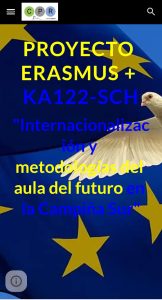 06/03 Se ha concedido al CPR de Azuaga un proyecto Erasmus Plus KA122 «Internacionalización y metodologías del aula del futuro en la Campiña Sur».