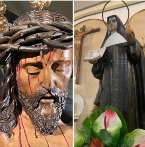 20/03 La imagen del Cristo del Humilladero estará hoy en el Hogar San José, donde las Hermanitas de los Ancianos Desamparados celebran su 125 aniversario.