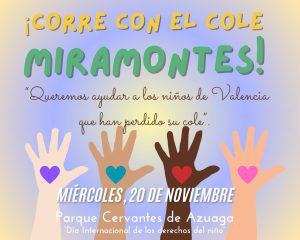 20/11 Hoy los alumnos del CP Miramontes de Azuaga han corrido en favor de los niños afectados por la dana