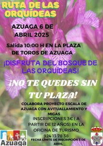 02/4 El domingo 6 de abril se celebra la ruta de las orquídeas