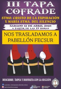 10/4 La III Tapa Cofrade se celebrará el sábado en la Caseta Municipal de Azuaga