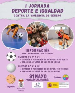 30/5 La I Jornada de Deporte e Igualdad Contra la Violencia de Género se celebrará mañana en Azuaga