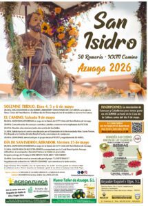 6/5 El próximo sábado 9 de mayo se celebra el XXIII Camino de San Isidro, y el día 15 la romería